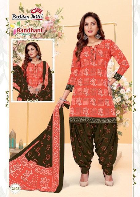 Patidar Bandhani Vol-31 Cotton Designer Patiyala Dress Material